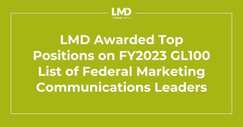 LMD Awarded Top Positions on FY2023 GL100 List of Federal Marketing Communications Leaders