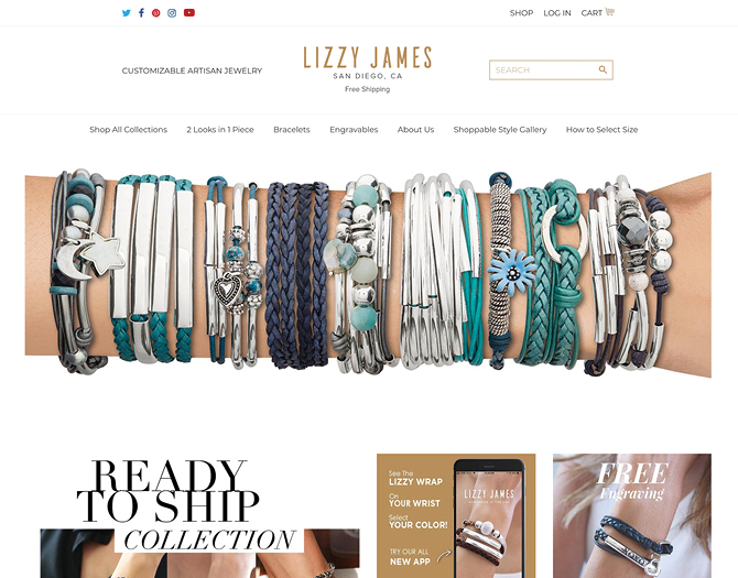 Lizzy James Website